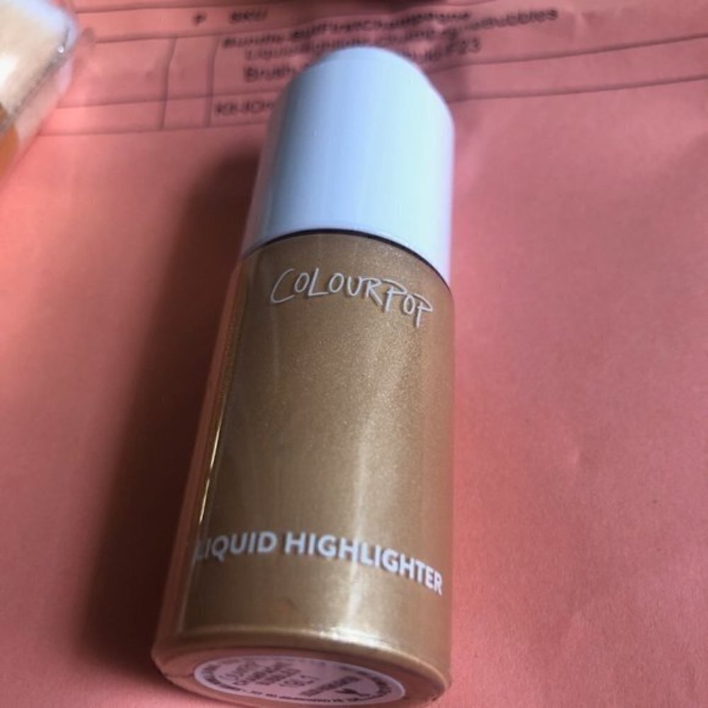 ColourPop CHAMPAGNE BUBBLES Highlighter and BRUSH - Picture 3 of 4